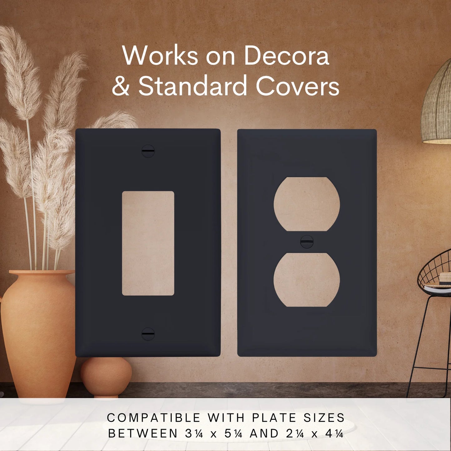 Wall Outlet Shelf, Convert Your Outlet into Display Shelves, Alexa Speaker Stand, Electric Toothbrush & Light Socket Holder, 2 Pack, Black