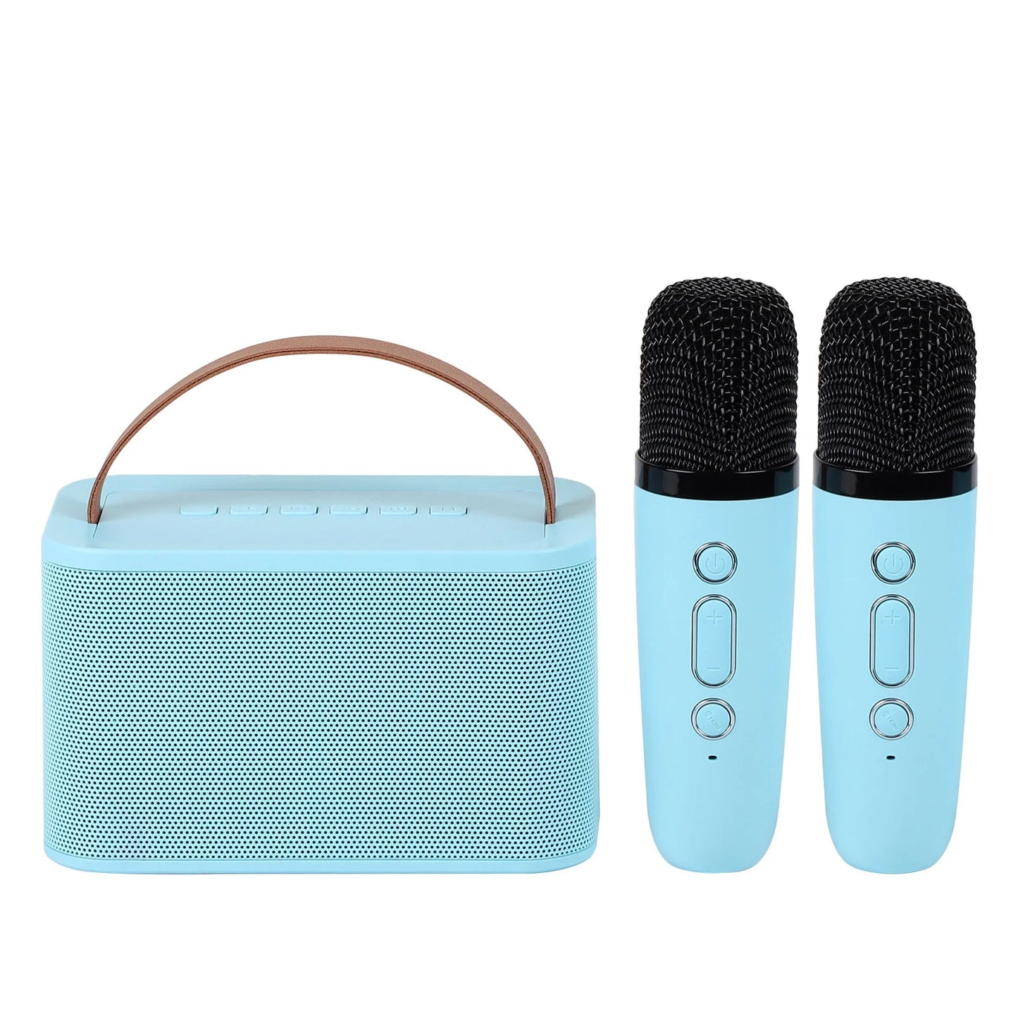 Electronics Gadgets,Bluetooth Small Speaker Outdoor Portable Karaoke Mini Wireless Audio System-Clear Sound,Powerful Bass,And Noise Elimination,Light Blue,