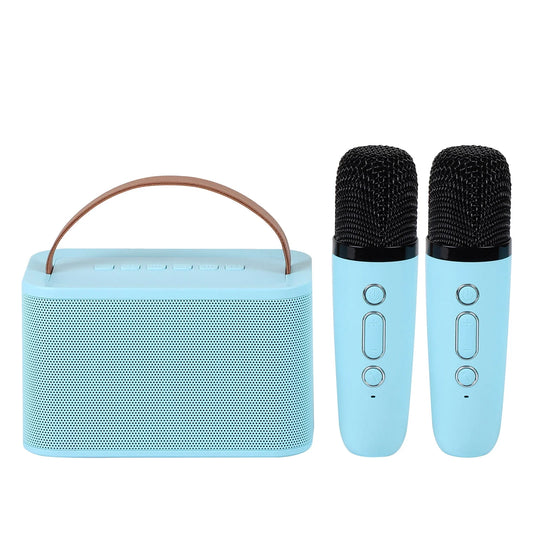 Electronics Gadgets,Bluetooth Small Speaker Outdoor Portable Karaoke Mini Wireless Audio System-Clear Sound,Powerful Bass,And Noise Elimination,Light Blue,